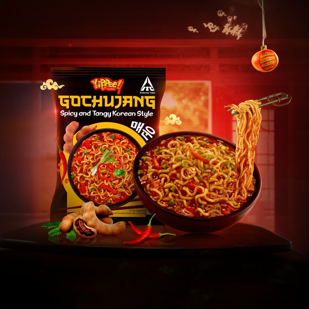 Yippee Yippee Gochujang Spicy & Tangy Korean Noodles