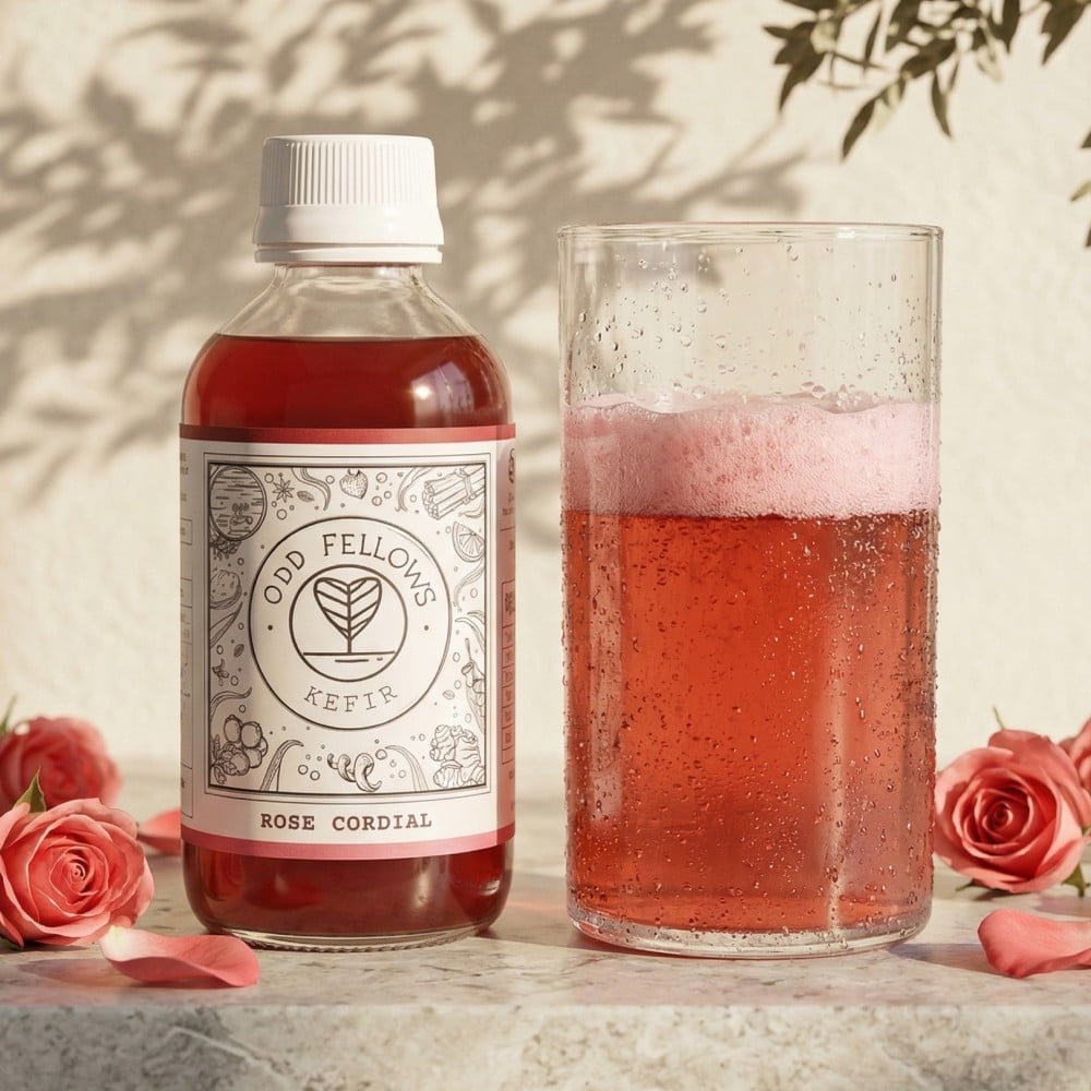 Odd Fellows Odd Fellows Rose Cordial Probiotic Sparkling Drink