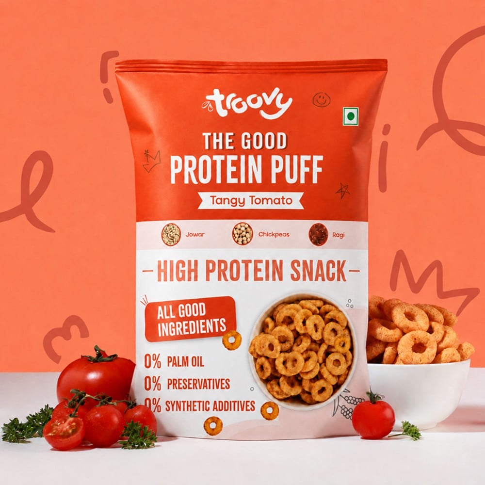 Troovy Troovy High Protein Tangy Tomato Puffs