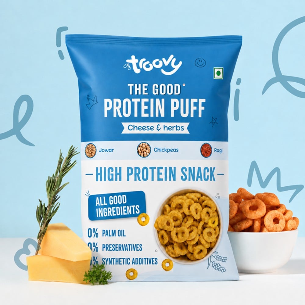 Troovy Troovy High Protein Cheese & Herbs Puffs