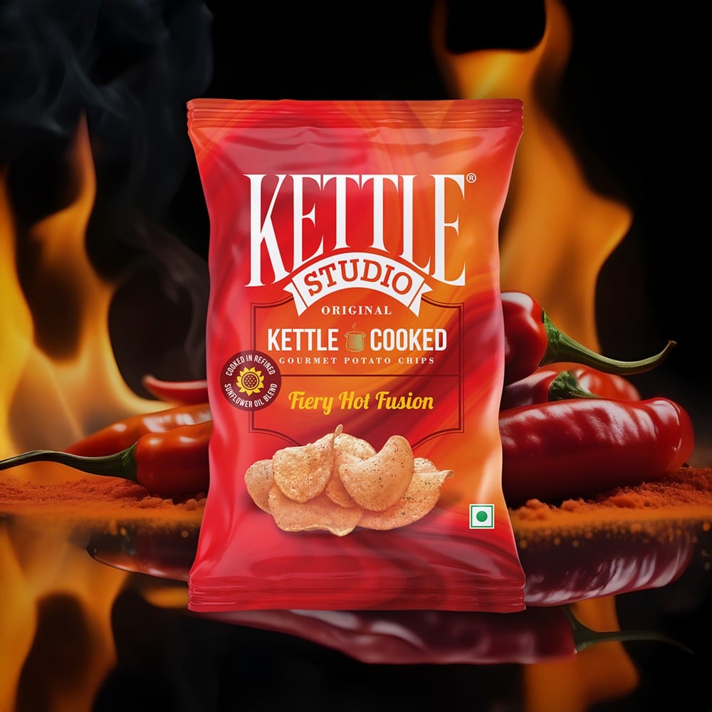 Kettle Studio Kettle Studio Kettle Cooked Gourmet Potato Chips (Fiery Hot Fusion)