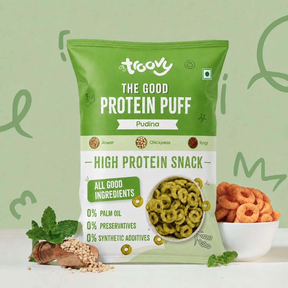 Troovy Troovy High Protein Pudina Puffs