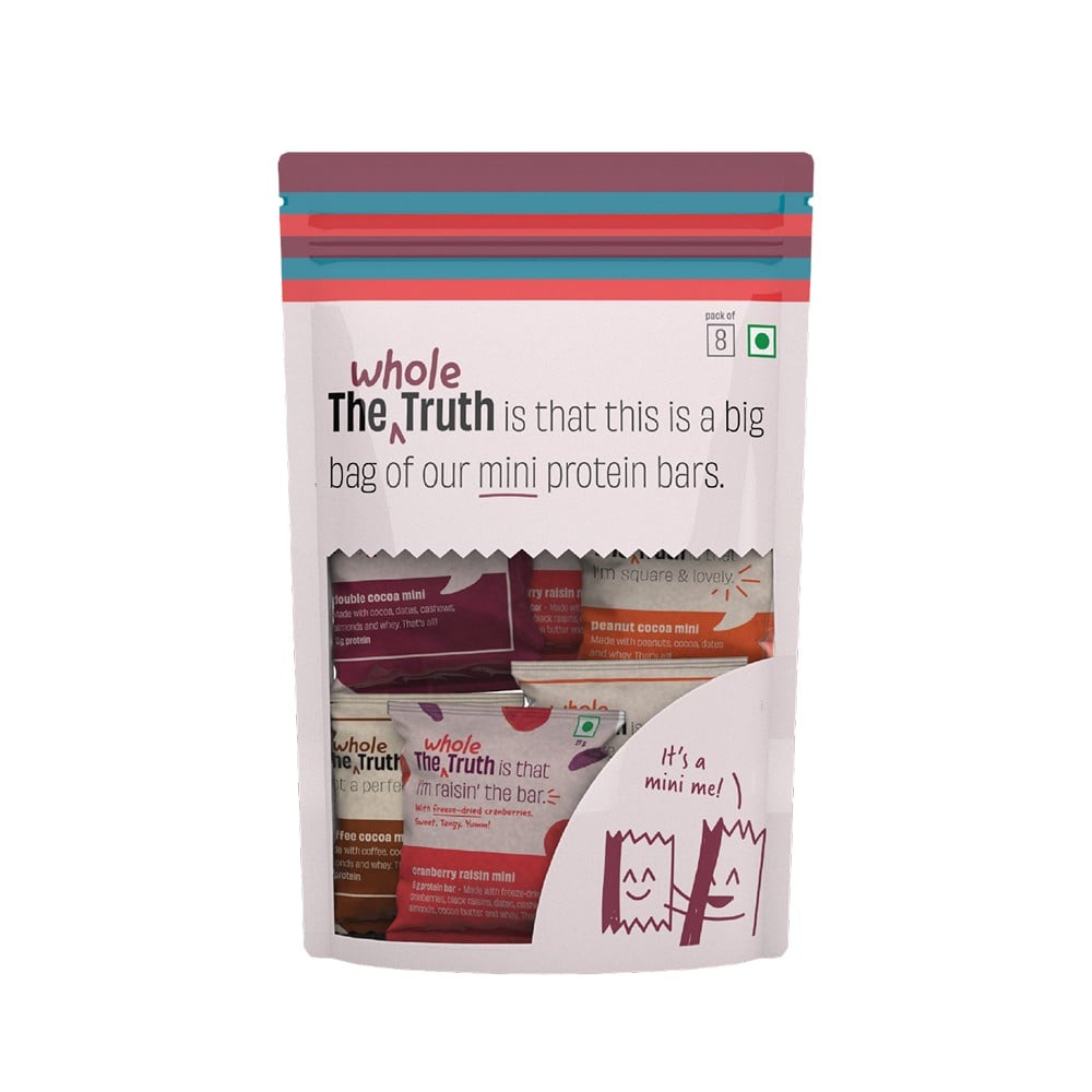 The Whole Truth The Whole Truth Assorted Mini Protein Bar Pack (Date Sweetened)
