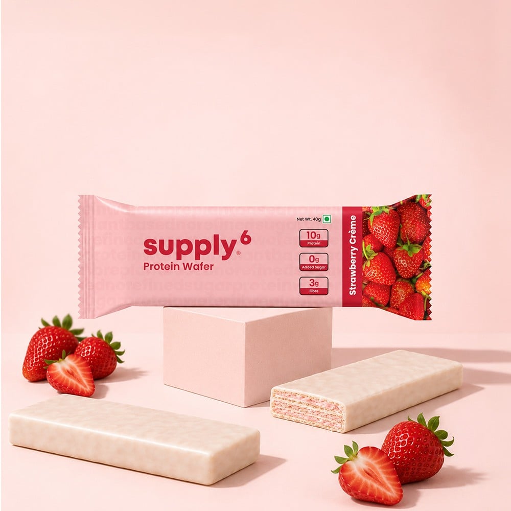 Supply6 Supply6 Strawberry Crème Protein Wafer Bar