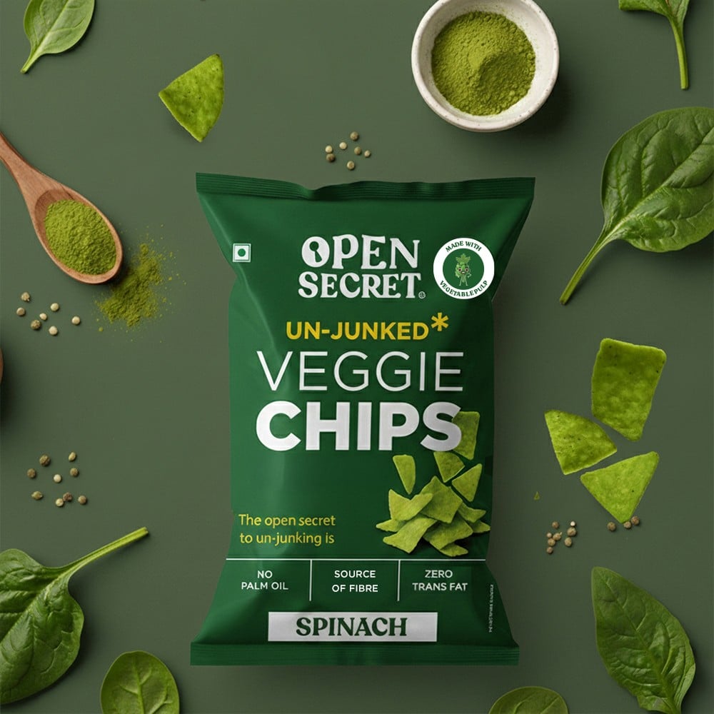 Open Secret Open Secret Spinach Healthy Veggie Chips