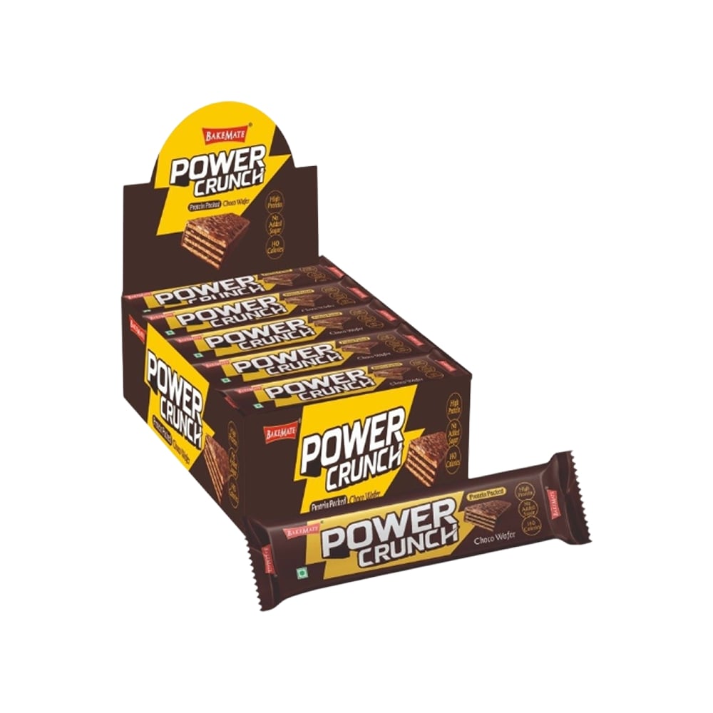 Bakemate Bakemate Power Crunch Choco Protein Wafer Bar
