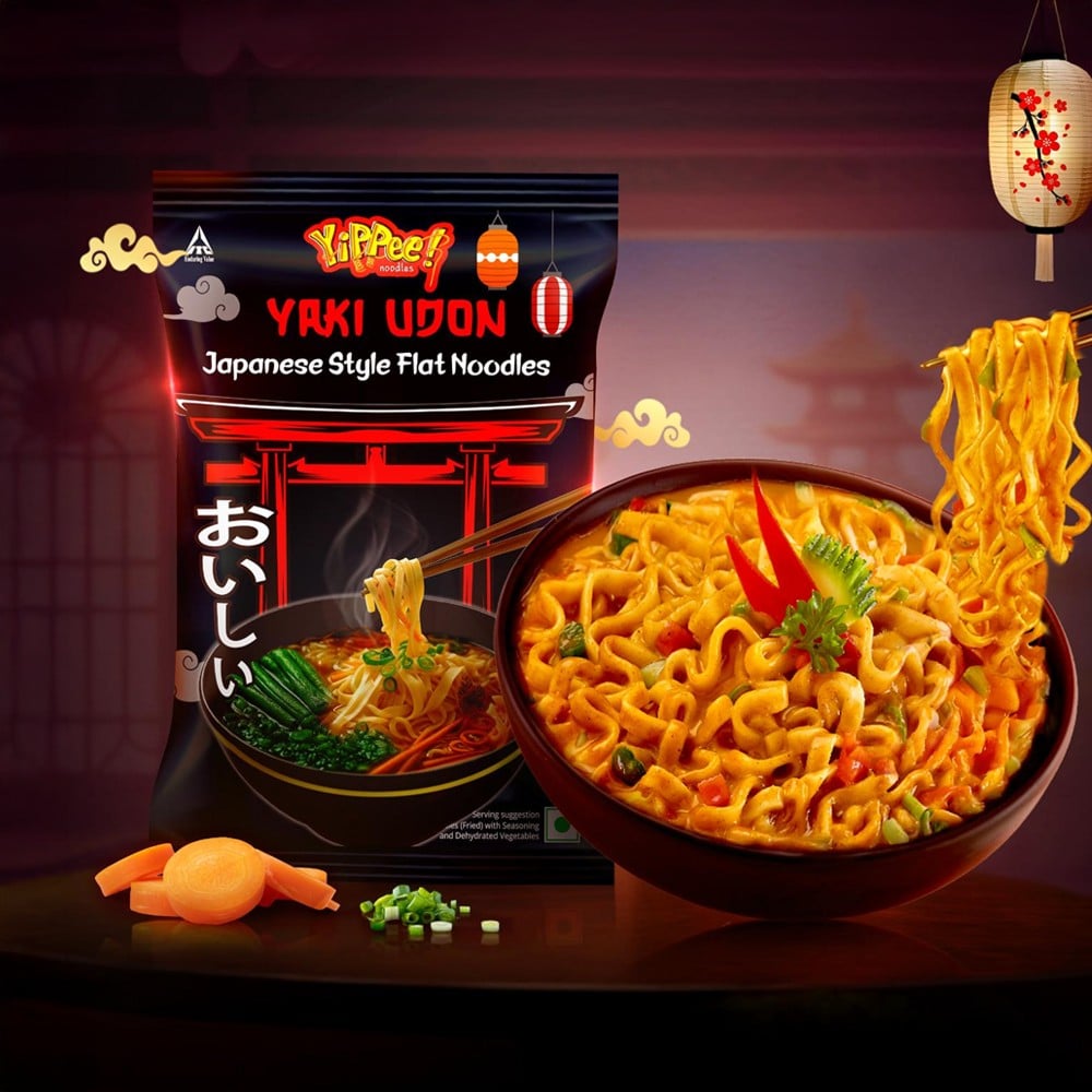 Yippee Yippee Japanese Yaki Udon Flat Instant Noodles