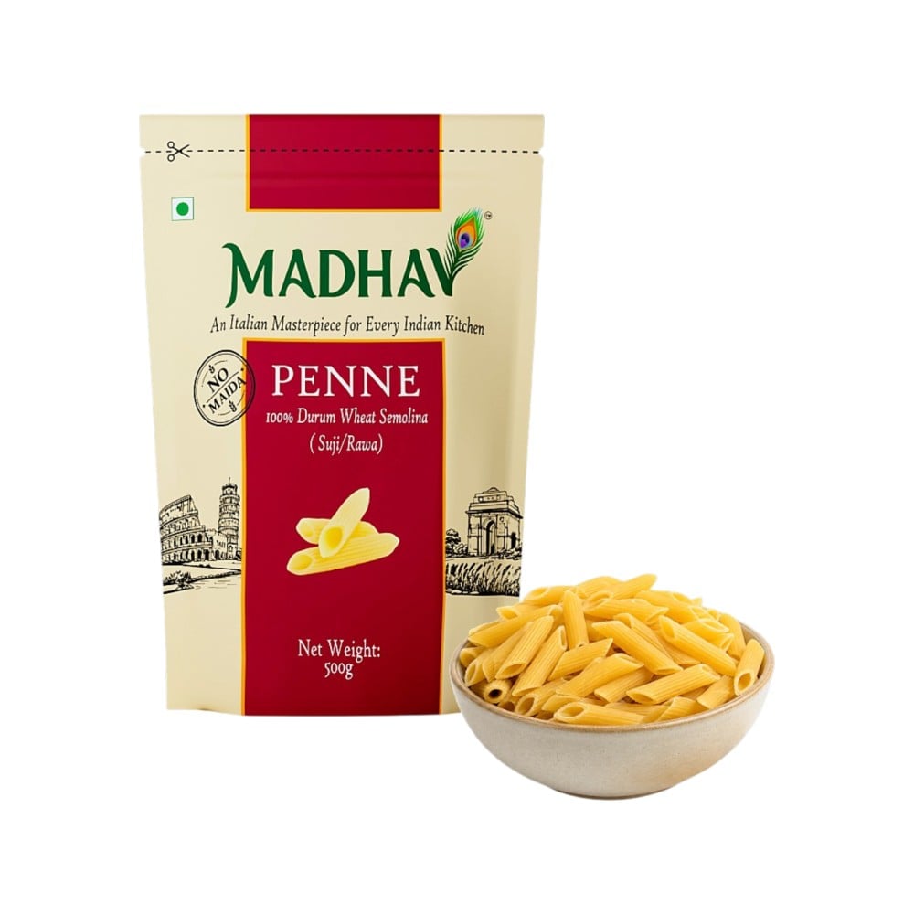 Madhav Madhav Durum Wheat Semolina Penne Pasta