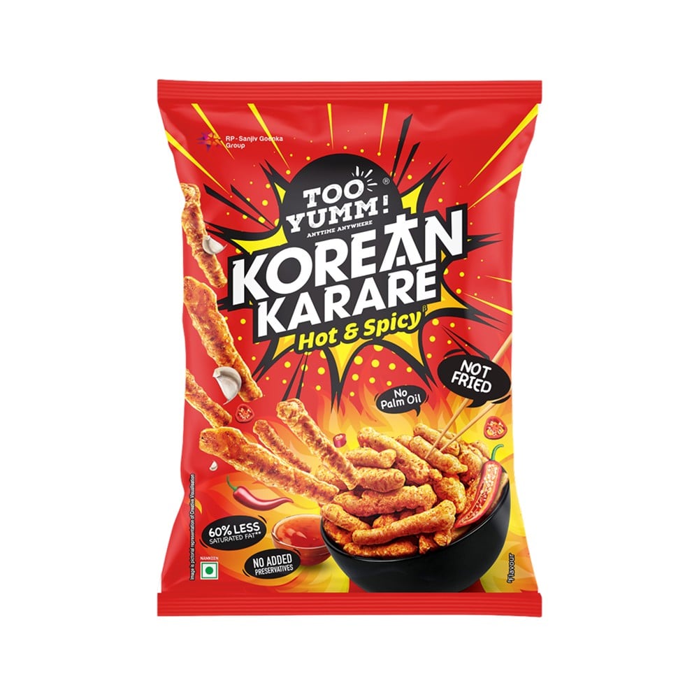 Too Yumm Too Yumm Hot Spicy Korean Karare Crisps (No Palm Oil)