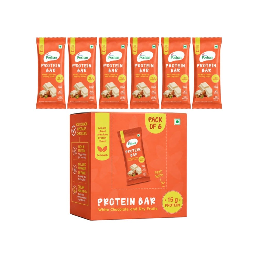 Acme Poshan Acme Poshan Protein Bar - White Chocolate and Dry Fruits