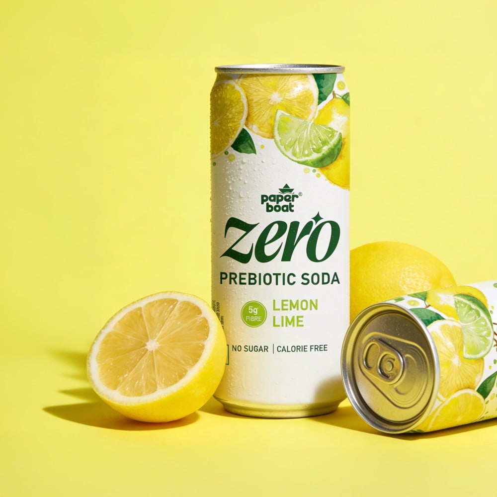 Paper Boat Paper Boat Zero Prebiotic Soda (Lemon Lime)