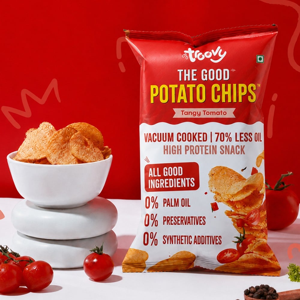 Troovy Troovy High Protein Potato Chips - Tangy Tomato