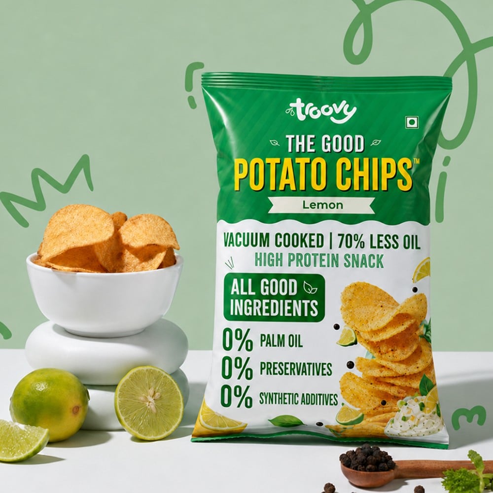 Troovy Troovy High Protein Potato Chips - Lemon