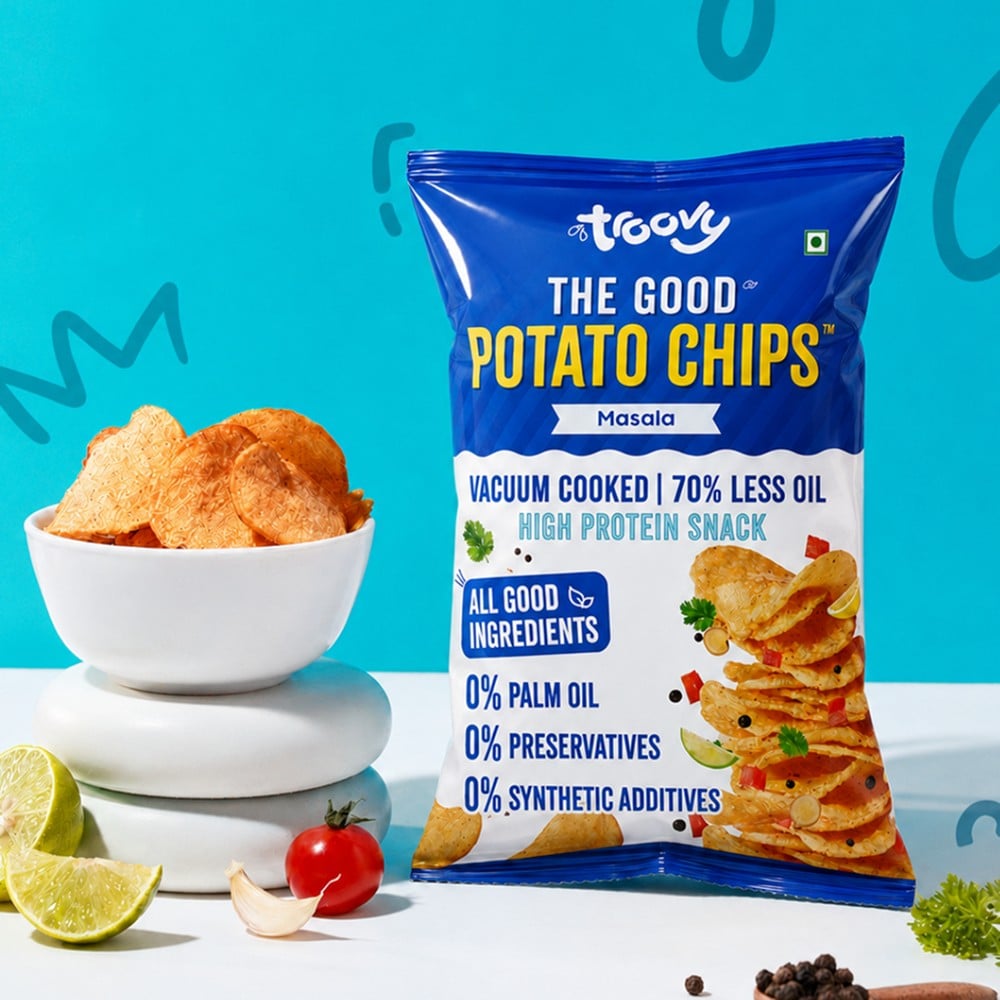 Troovy Troovy High Protein Potato Chips - Masala