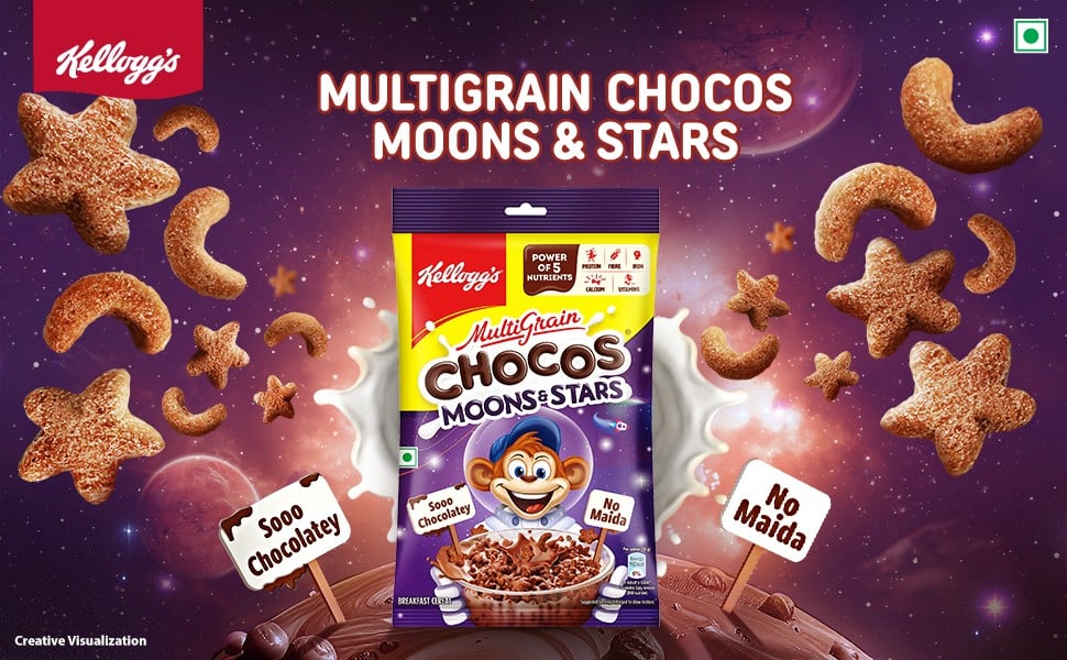Kellogg's Chocos Kellogg's Chocos Multigrain Moons & Stars Chocos