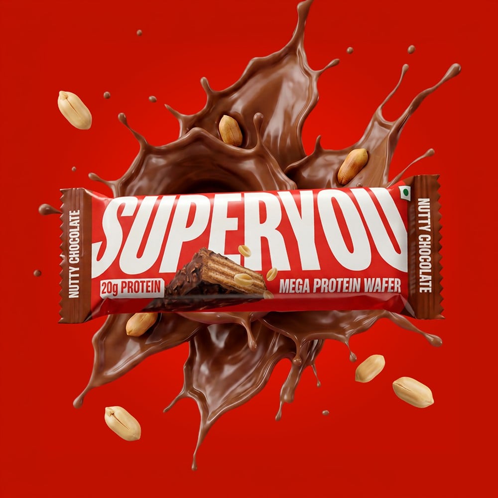 SuperYou SuperYou 20g Nutty Chocolate Multigrain Wafer Bar