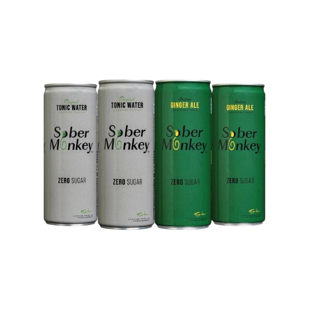 Sober Monkey Sober Monkey Zero Sugar Tonic Water & Ginger Ale