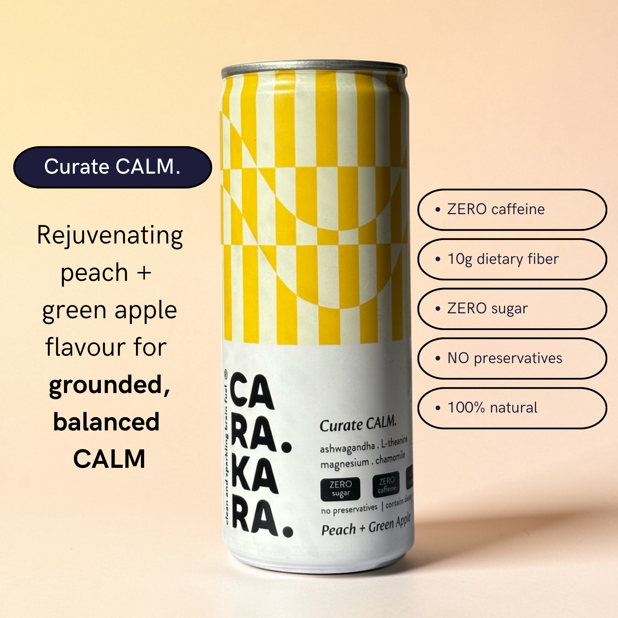 Carakara Carakara Calm Magnesium LTheanine Sparkling Drink
