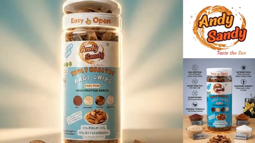 Andy Sandy Andy Sandy Peri Peri Ragi Chips