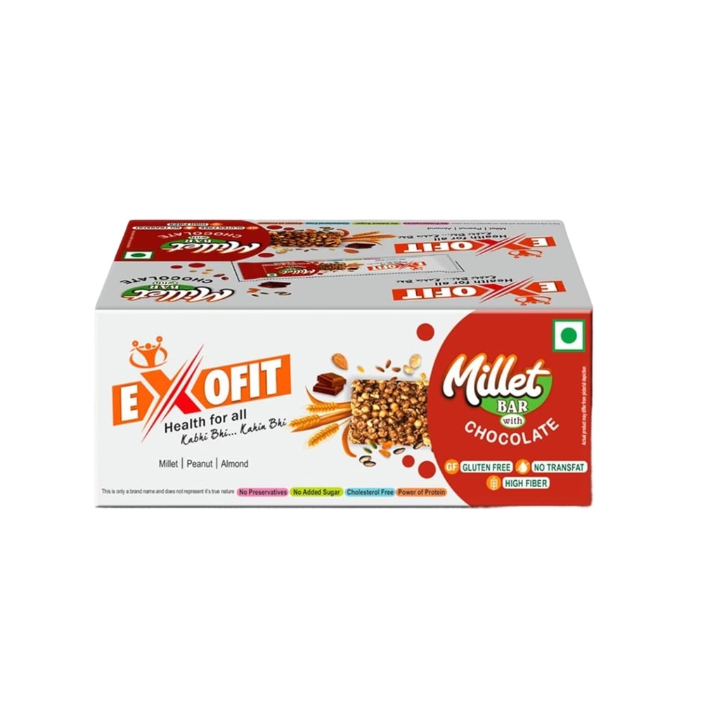 Exofit Exofit Millet Nutrition Bar with Chocolate
