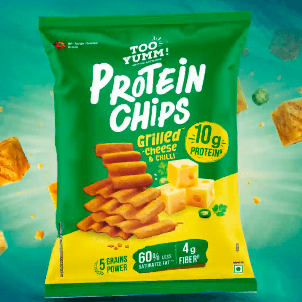 Too Yumm Too Yumm Grilled Cheese & Chilli Protein Healthy Chips