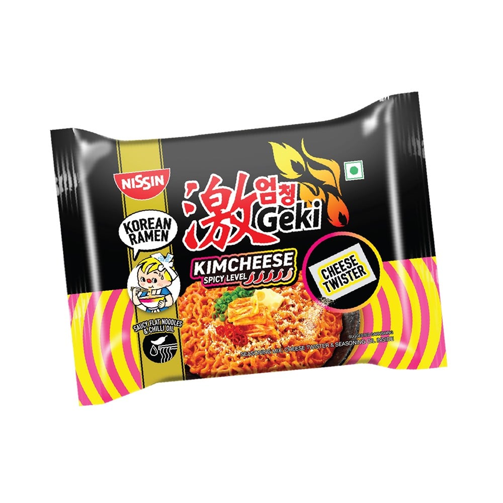 Nissin Nissin Geki Kimcheese Korean Ramen Flavoured Instant Noodles (Cheese Twister)
