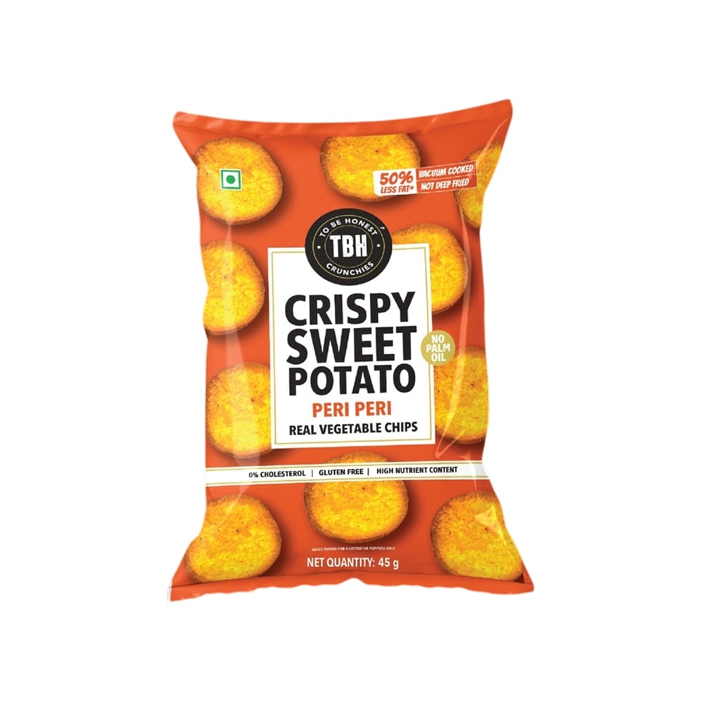 To Be Honest To Be Honest Crispy Sweet Potato Chips (Peri Peri)