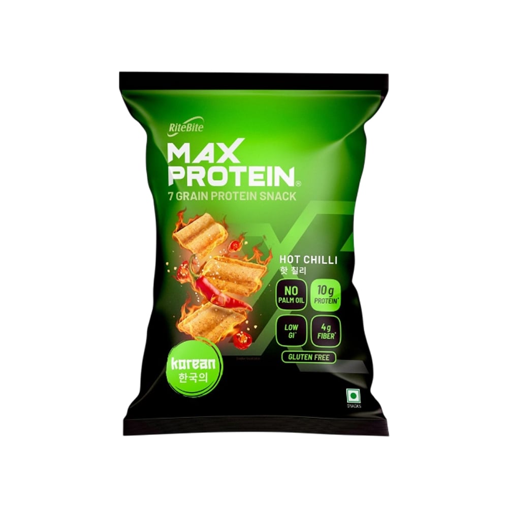 RiteBite RiteBite Max Protein Korean Hot Chilli 10 g Protein Chips