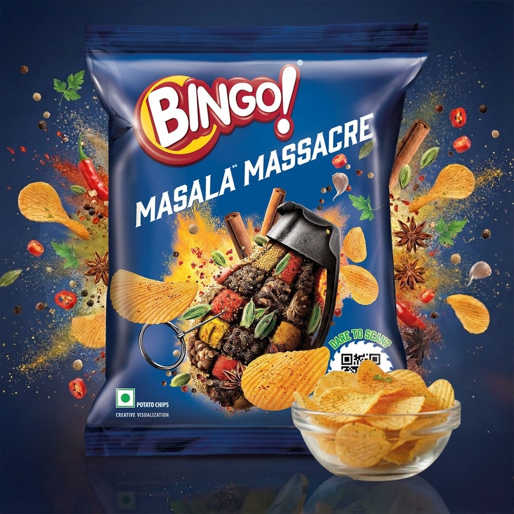 Bingo Bingo Masala Massacre Potato Chips