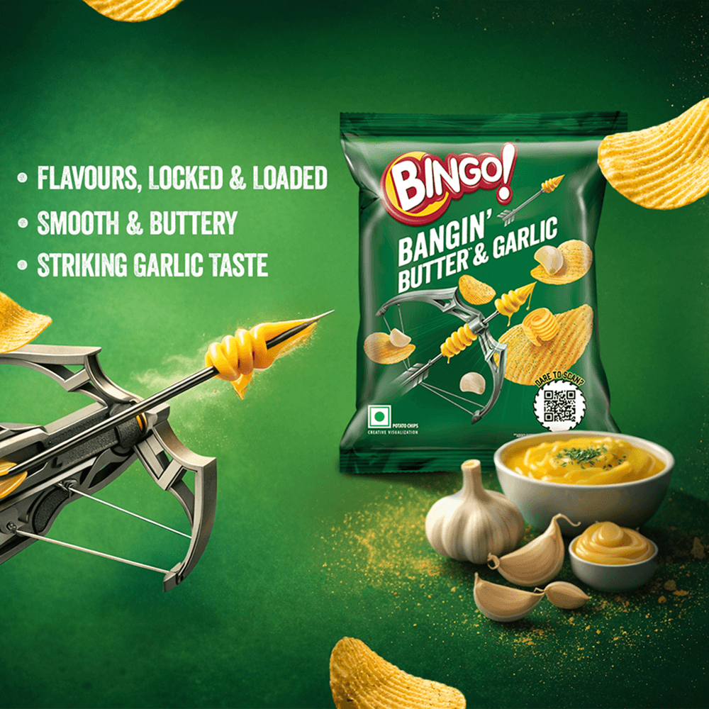Bingo Bingo Bangin Butter & Garlic Potato Chips