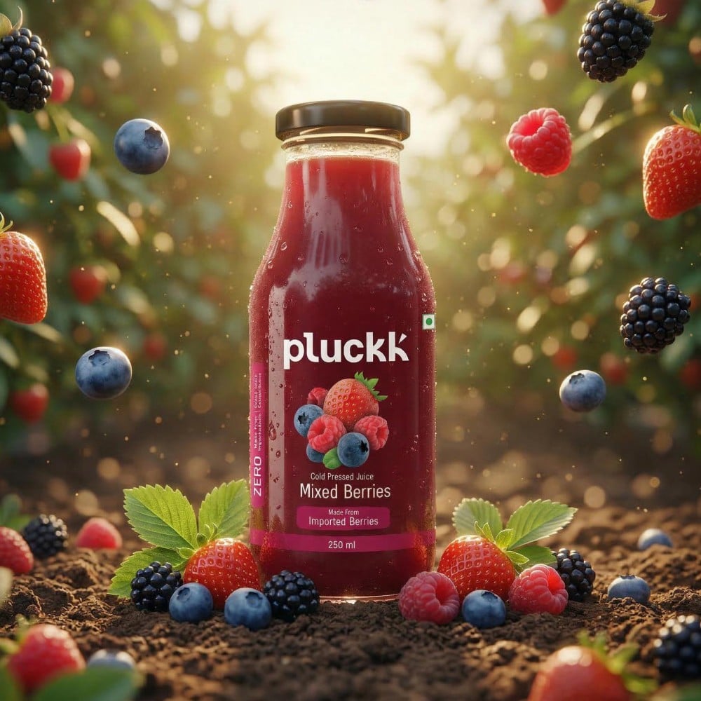 Pluckk Pluckk Cold Pressed Mixed Berries Juice