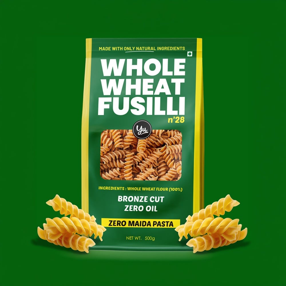 Yu Yu 100% Whole Wheat Fusilli Pasta