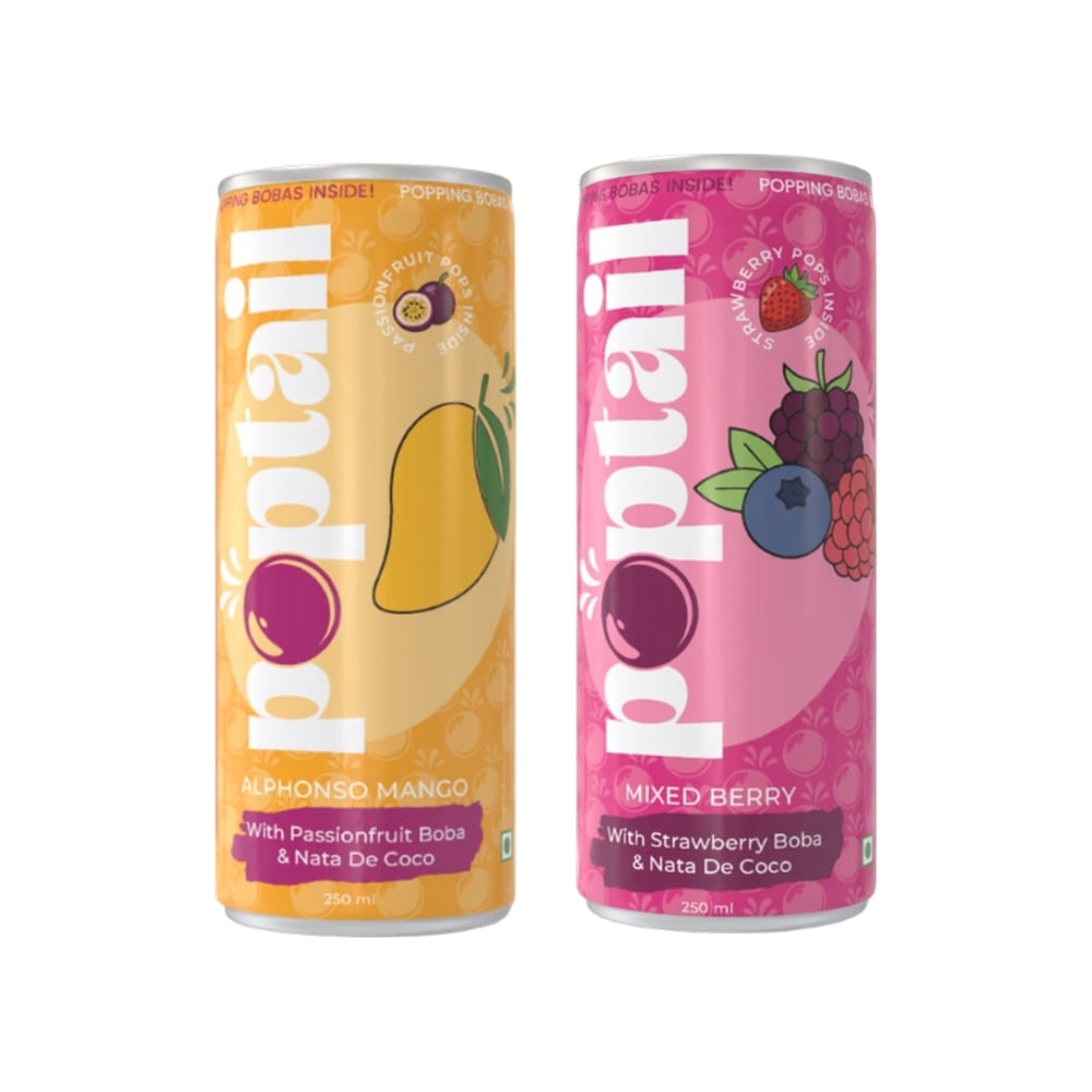 Poptail Poptail Popping Boba Drink with Nata de Coco