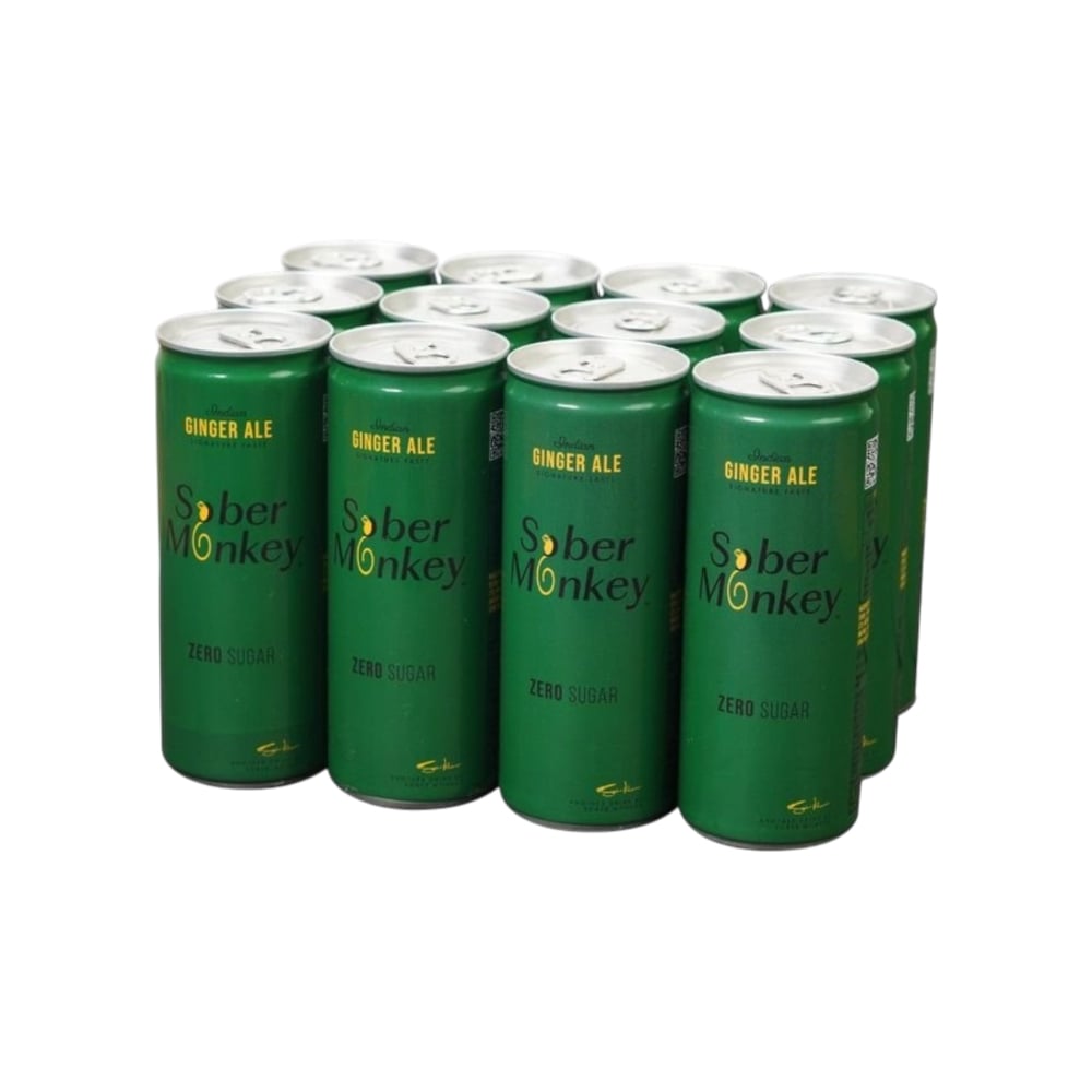 Sober Monkey Sober Monkey Zero Sugar Ginger Ale