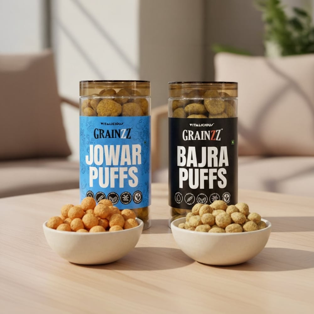 Grainzz Grainzz Jowar & Bajra Millet Puffs Combo