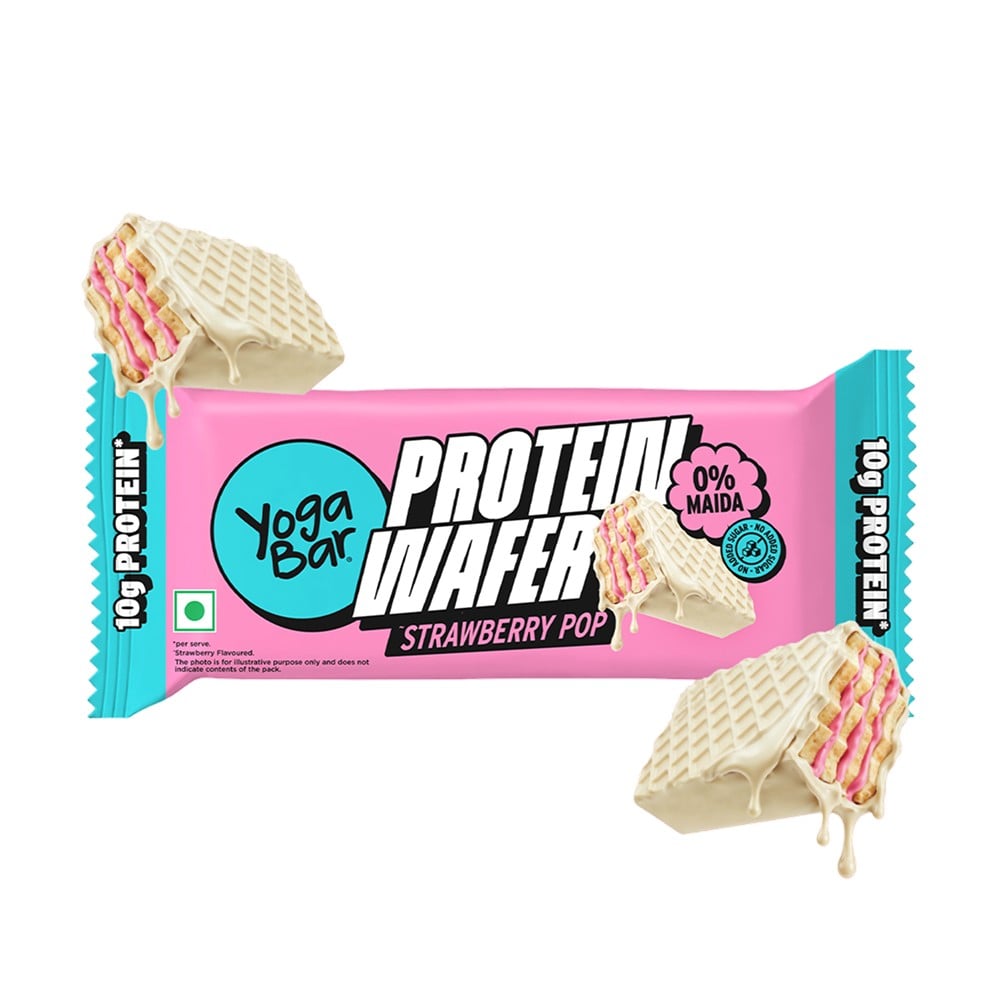 Yoga Bar Yoga Bar Strawberry Pop 10g Protein Wafer Bar