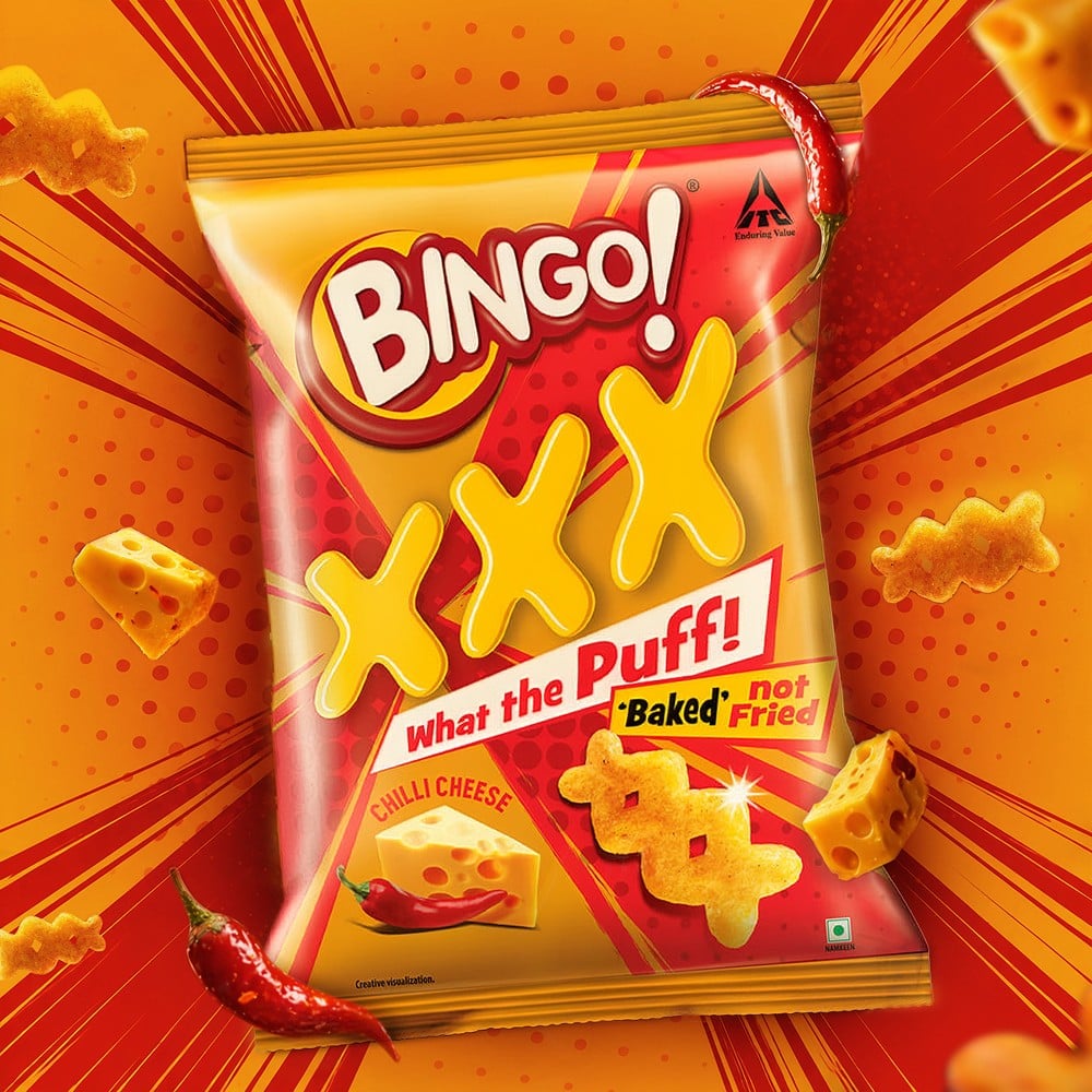 Bingo Bingo XXX Chilli Cheese Baked Puffs