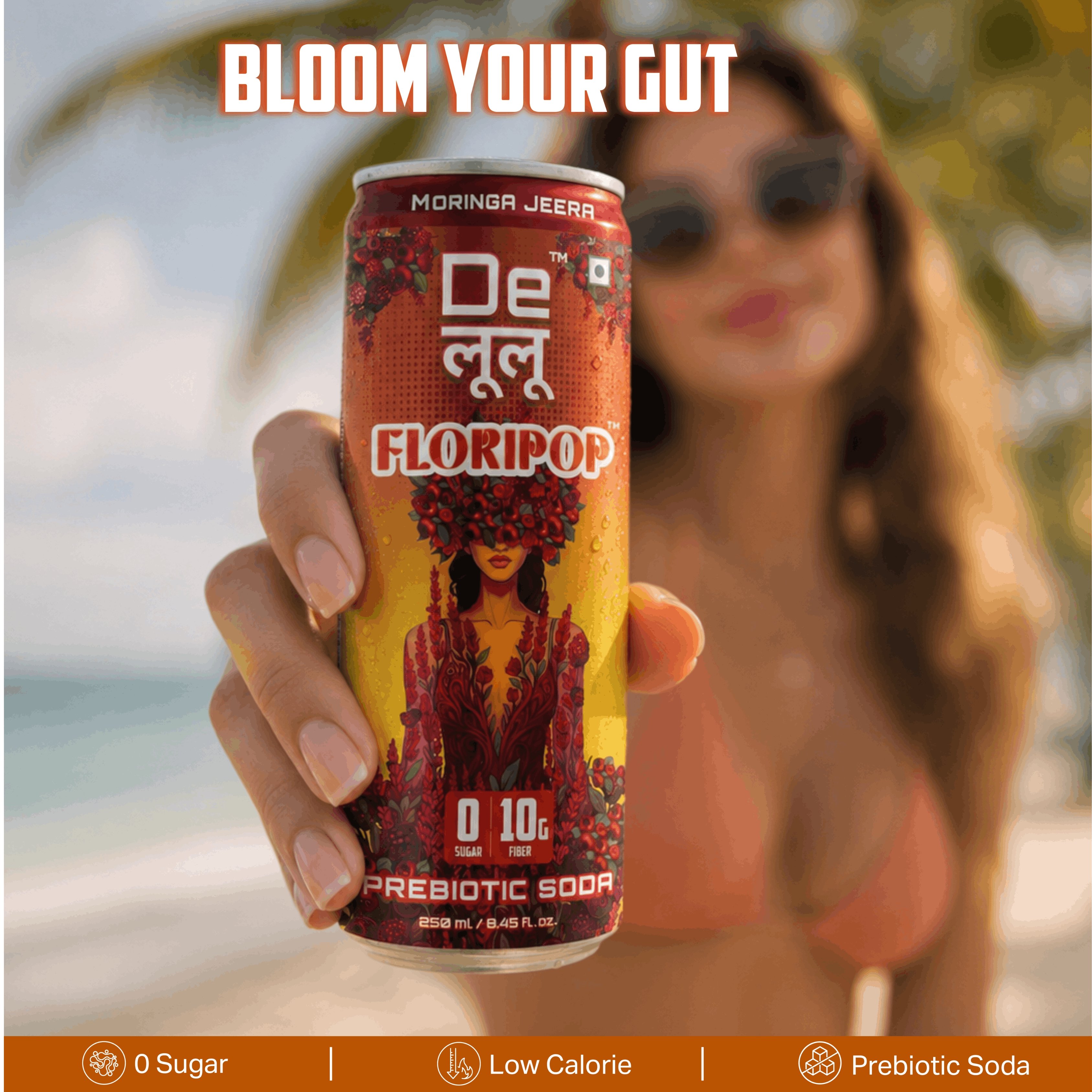 Delulu Delulu Floripop Prebiotic Soda (Moringa Jeera)
