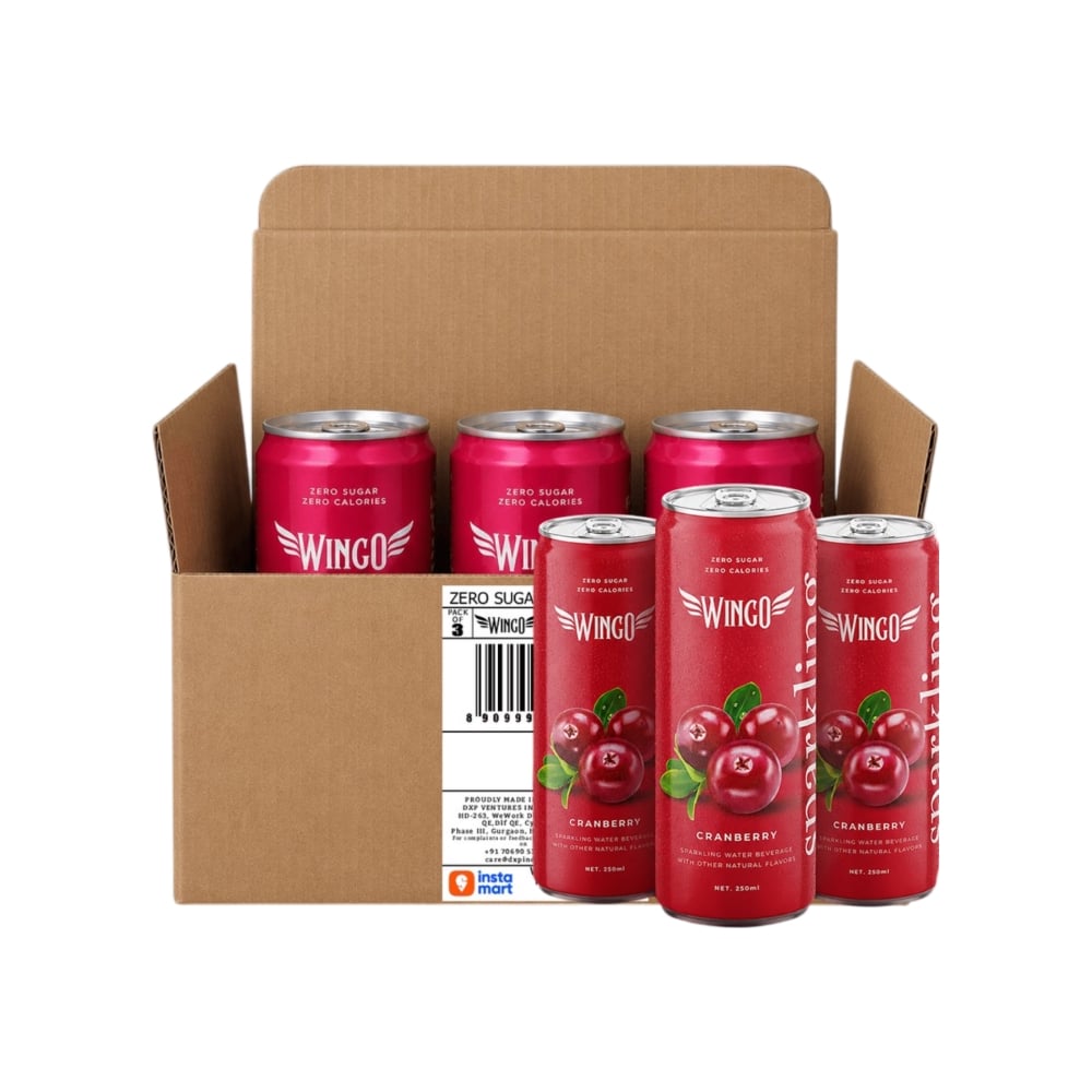 WINGO WINGO Cranberry Sparkling Water