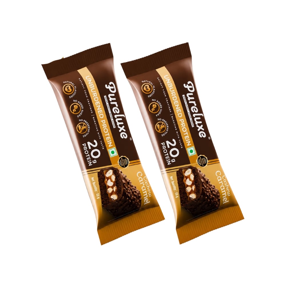 Pureluxe Nutrition Pureluxe Nutrition Cashew Caramel Protein Bar