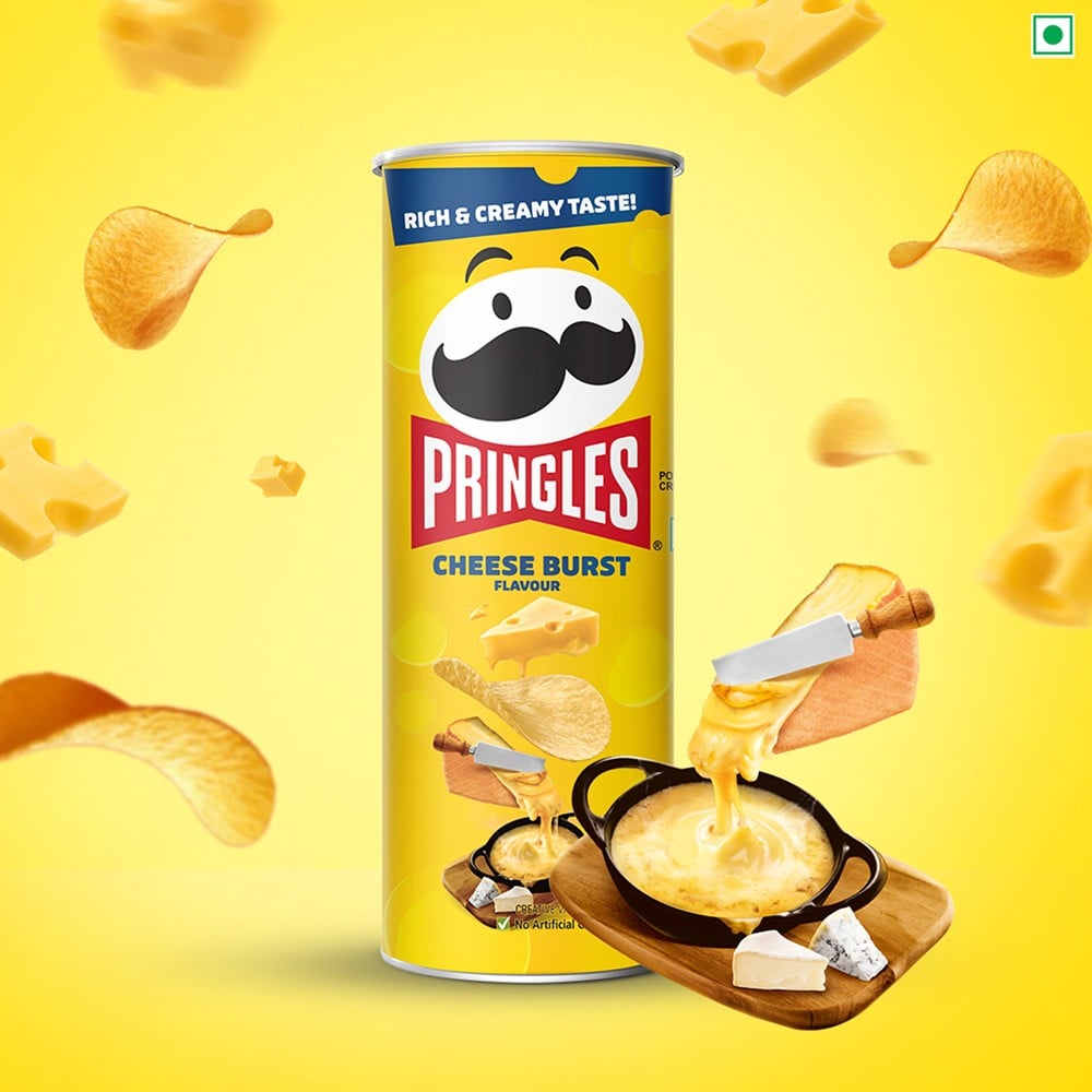 Pringles Pringles Cheese Burst Potato Chips