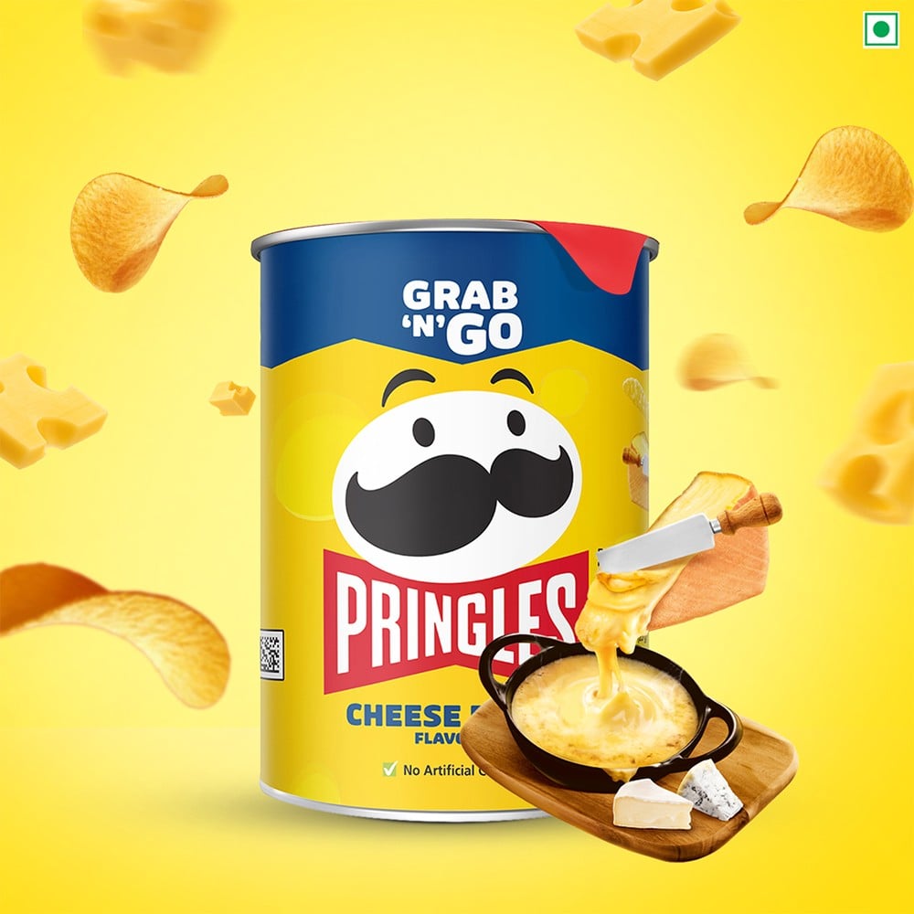 Pringles Pringles Cheese Burst Potato Crisps