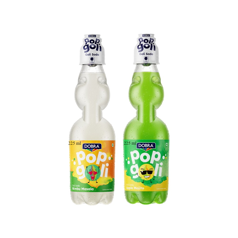 Dobra Dobra Pop Goli Soda - Nimbu Masala +  Pop Goli Soda - Apple Mojito Combo