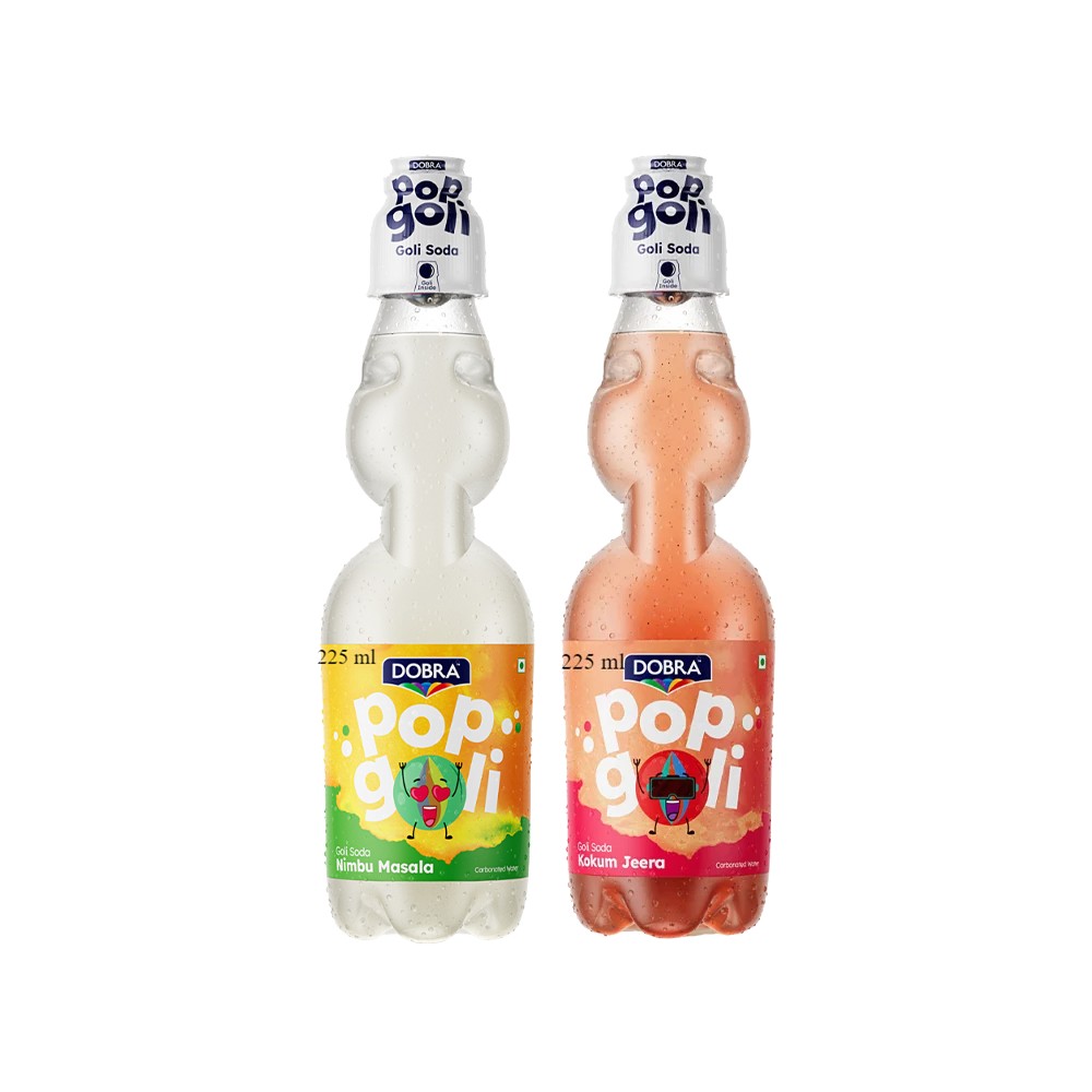 Dobra Dobra Pop Goli Soda - Nimbu Masala +  Pop Goli Soda - Kokum Jeera Combo