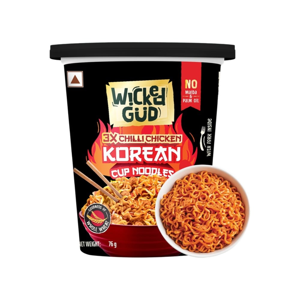 WickedGud WickedGud 3X Chilli Chicken Korean Cup Noodles